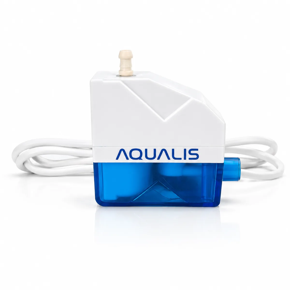 Pompe d'angle Aqualis AD-GE01 — vue du réservoir transparent